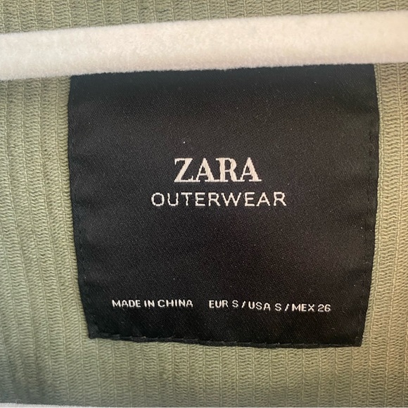 Zara Green Oversized Shacket - Picture 3 of 4